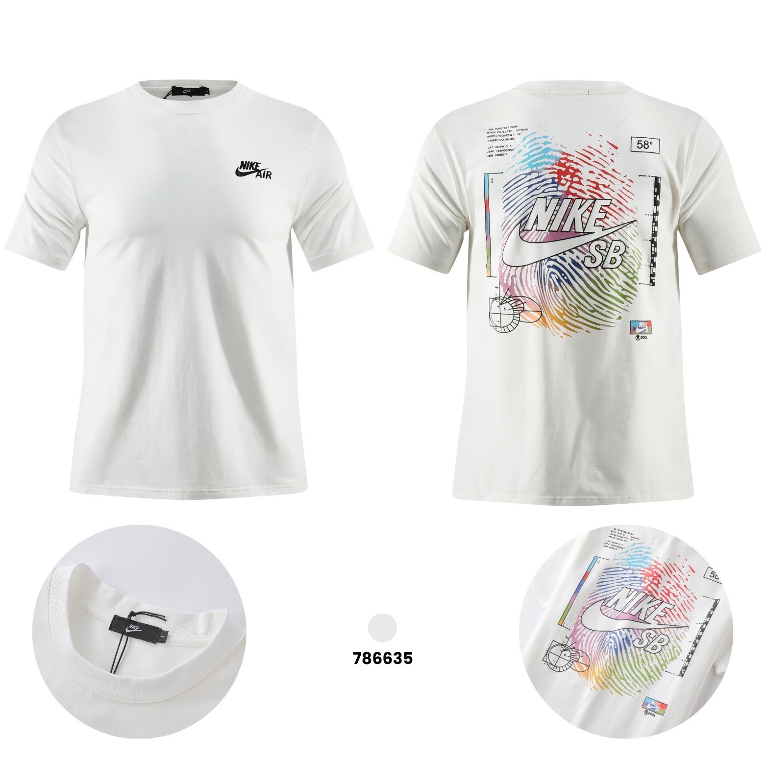 NIKE WHITE REGULAR 786635